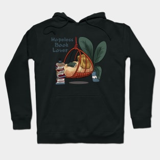 Hopeless book lover cozy Hoodie